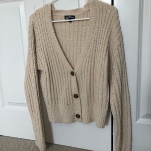 Creamy Nude Button Up Cardigan